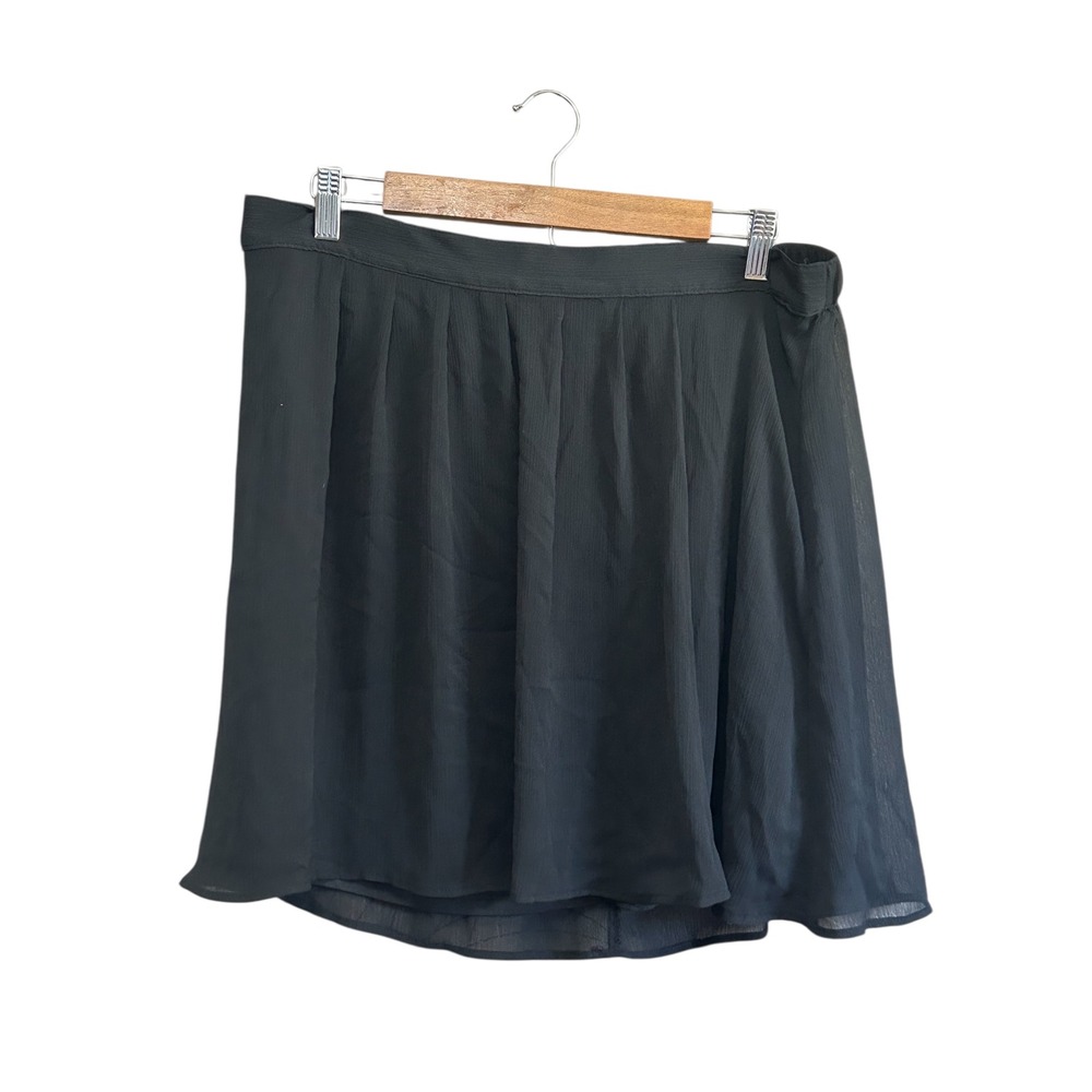 Black Mini Skirt A Line Flared Pleated Short Skirt Womens Ladies‎